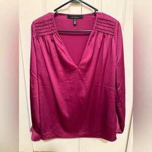 White House Black Market Fuchsia Blouse